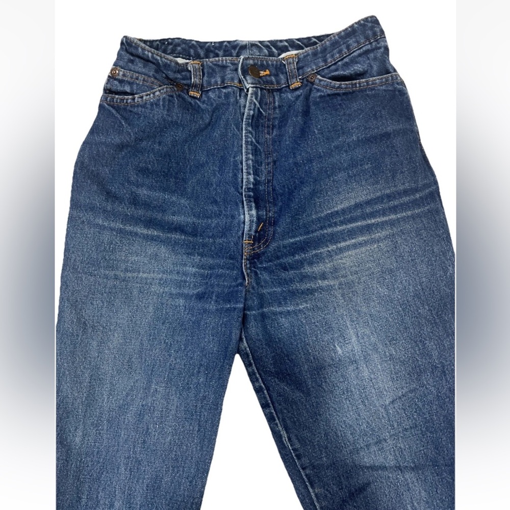 Vintage 80s HIS High Rise Jeans 28x32 Blue Straight Leg Made USA